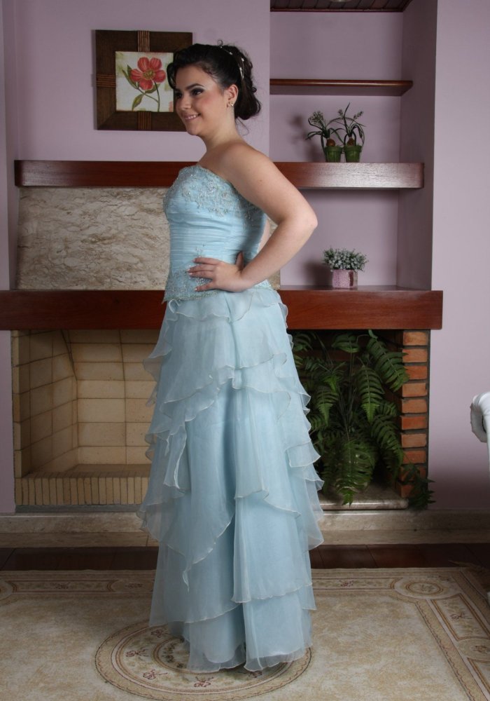 Vestido de Debutante Azul - 6 - 2 - Hipnose Alta Costura e Spa para Noivas e Noivos - Campinas - SP - 2