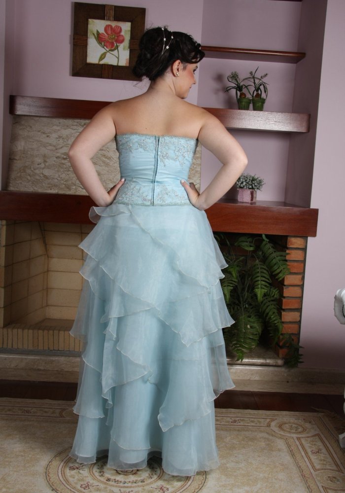 Vestido de Debutante Azul - 6 - 3 - Hipnose Alta Costura e Spa para Noivas e Noivos - Campinas - SP - 1