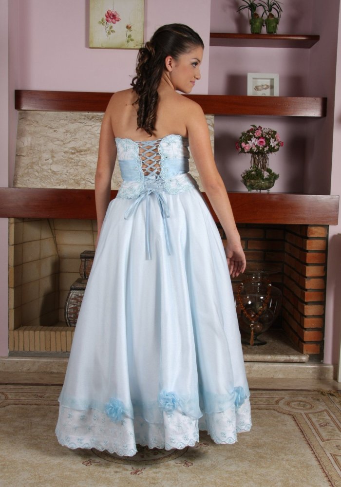 Vestido de Debutante Azul - 12 - 3 - Hipnose Alta Costura e Spa para Noivas e Noivos - Campinas - SP - 1