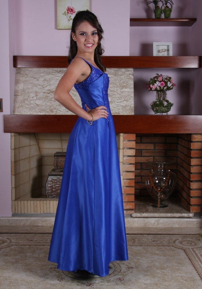 Vestido de Debutante Azul - 16 - 2 - Hipnose Alta Costura e Spa para Noivas e Noivos - Campinas - SP - 2