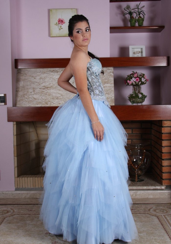 Vestido de Debutante Azul - 17 - 2 - Hipnose Alta Costura e Spa para Noivas e Noivos - Campinas - SP - 2