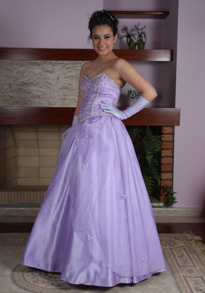 Vestido de Debutante Lilas - 5 - 2 - Hipnose Alta Costura e Spa para Noivas e Noivos - Campinas - SP - 2