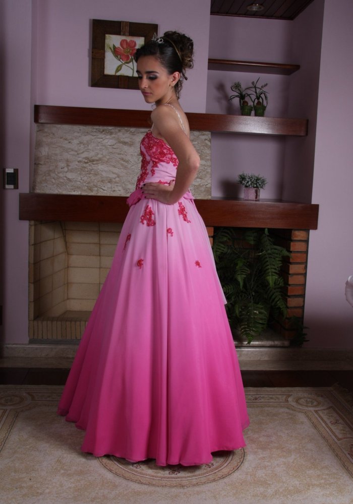 Vestido de Debutante Pink - 9 - 2 - Hipnose Alta Costura e Spa para Noivas e Noivos - Campinas - SP - 2