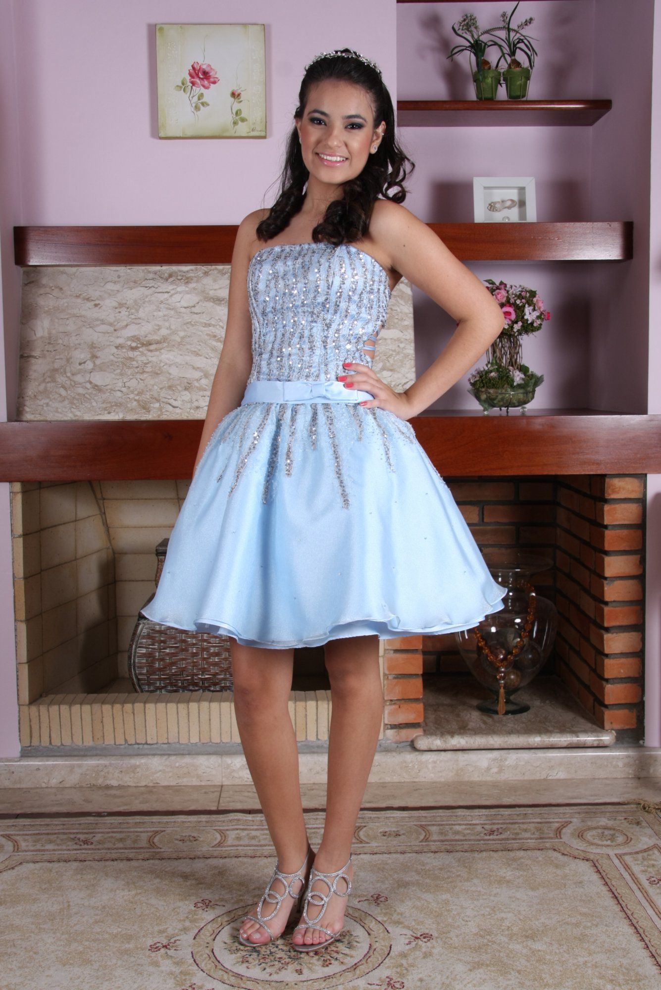 Vestido de Debutante Azul - 18 - Hipnose Alta Costura e Spa para Noivas e Noivos - Campinas - SP Vestido de Debutante, Vestido de Debutante Azul, Hipnose Alta Costura